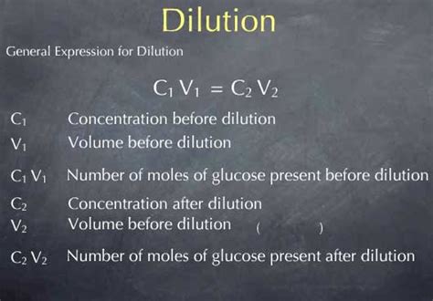 Where m is molarity, v is volume, and the. Making a Standard Solution from Another Solution: Dilution