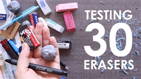 Trying 30 Artist Erasers Which Is The Best Youtube