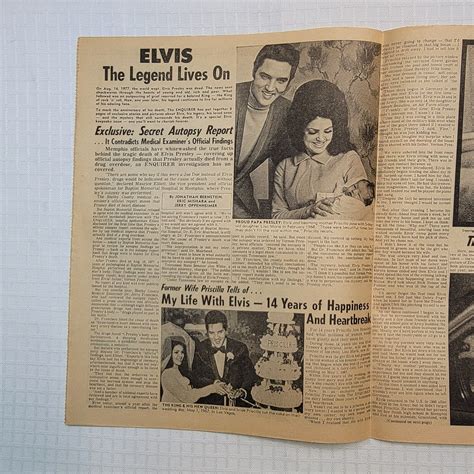 National Enquirer Elvis Presley Tribute August 22, 1978 Anniversary Of