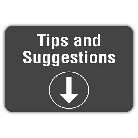 Tips And Suggestions American Sign Company