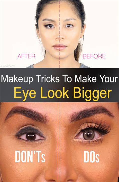 Makeup Tricks To Make Your Eye Look Bigger Makeup Tips Eye Shape