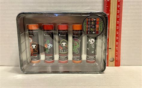 Tokidoki Spooky Flavored And Tinted Lip Balm Set In Collectible Tin