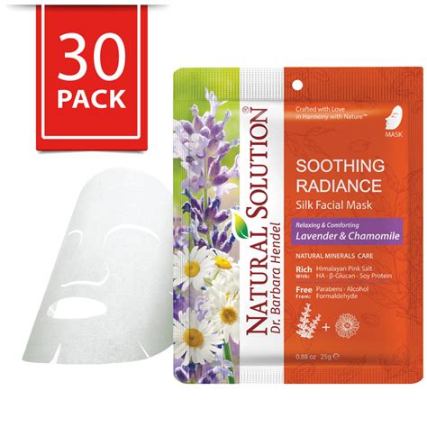 Natural Solution Facial Mask Lavender Chamomile Pack Of 30