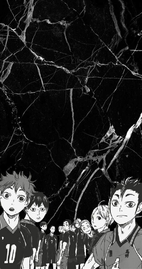 This is perfect if you own an iphone. Haikyuu! Wallpaper | Marble wallpaper phone, Black phone ...