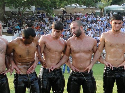 Turkish Oil Wrestling Pehlivans Boys Wrestling Athletic Men Athlete