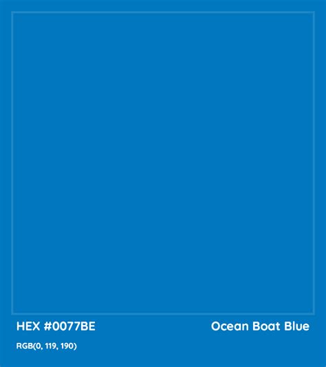 Ocean Boat Blue Color Code Hex Rgb Cmyk Hsl Hsvhsb Hyz