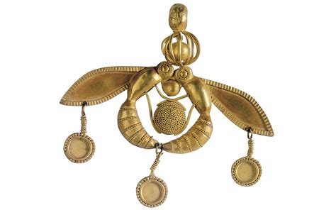 Ancient Wonders Of The Aegean Gold Bee Pendant Malia Crete Greece Is