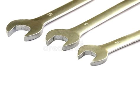 Wrenches Of Different Sizes Stock Photo Image Of Shiny Construction