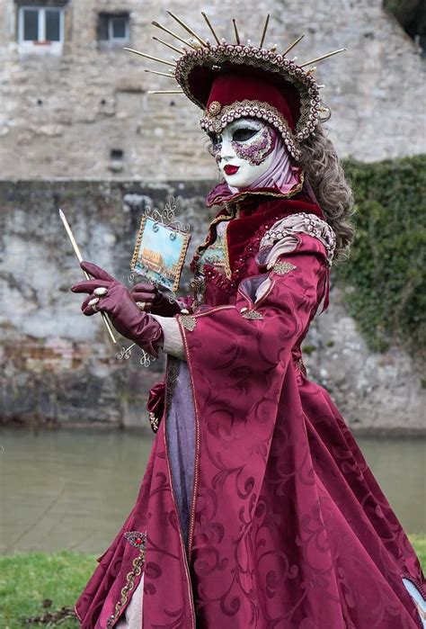 Dress Venetian Costume Carnival Panel Mask Venice Venezia