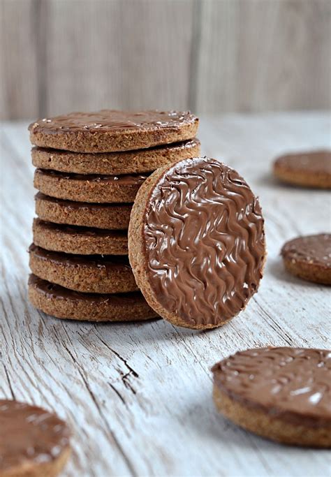 Chocolate Digestives Recipe Chocolate Digestive Biscuits Desserts