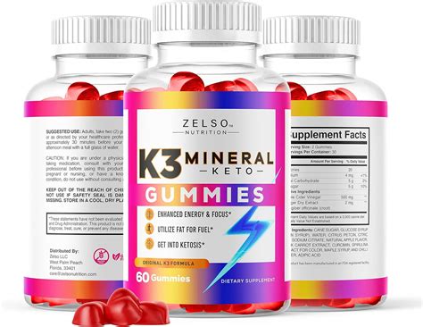 Buy 2 عبوة K3 Mineral Gummies By Zelso Nutrition، The K3 Formula Pills Now In Gummy، Advanced