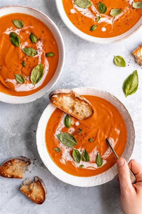 Easy Creamy Vegan Tomato Soup Ambitious Kitchen