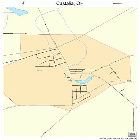 Castalia Ohio Street Map 3912476