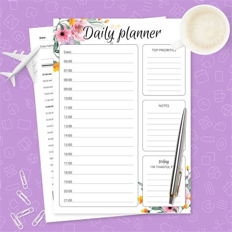 Printable Daily Planner Templates And Day Planners Pdf