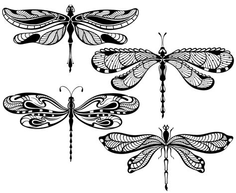 Zentangle Dragonfly Mandala Svg 207 Svg Cut File
