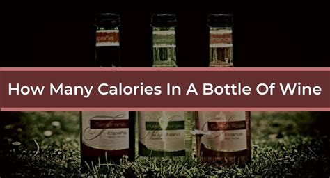 How Many Calories In A Bottle Of Wine Red White Rose