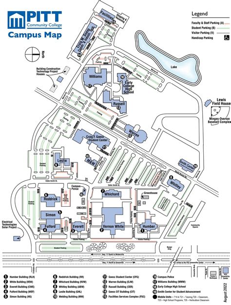 Campus Maps About Pcc Pitt Community College