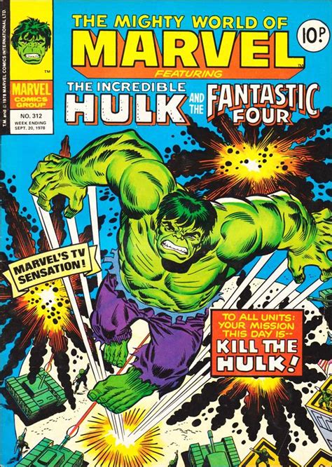 Mighty World Of Marvel 312 A Sep 1978 Comic Book By Marvel Uk