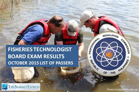 List Of Passers October 2015 Fisheries Technologist Board Exam Results