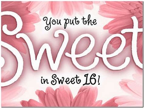 Happy Sweet 16 Birthday Quotes Picture Papers 16th Birthday Wishes