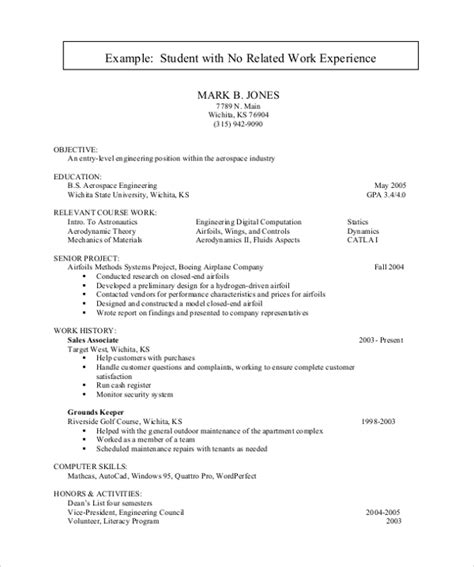 Free 10 Sample Resume For College Student In Ms Word Pdf