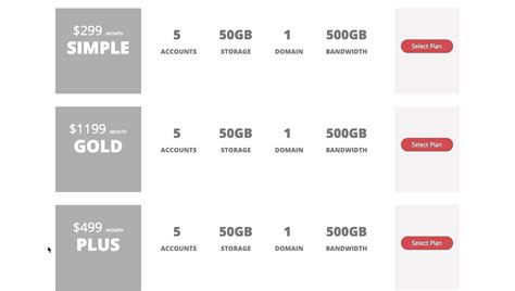 But with css and js you can easily achieve that and can create impressive table designs that fit your project. Bootstrap 4 Pricing Table Codepen | All About Image HD