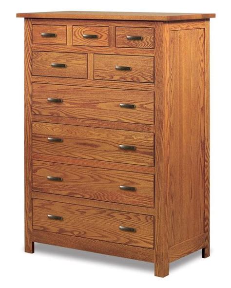 Flush Mission Nine Drawer Chest Of Drawers From Dutchcrafters Amish