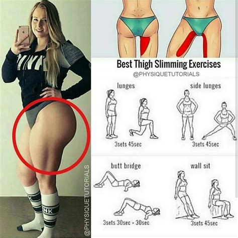 Best Thigh Slimming Exercises Follow Us Physiquetutorials For The Best Daily Workout Tips