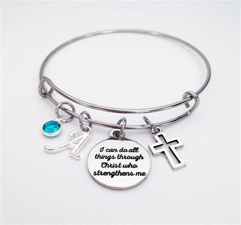 Faith Bracelet Christian Gifts For Women Faith Gifts Faith Bangle