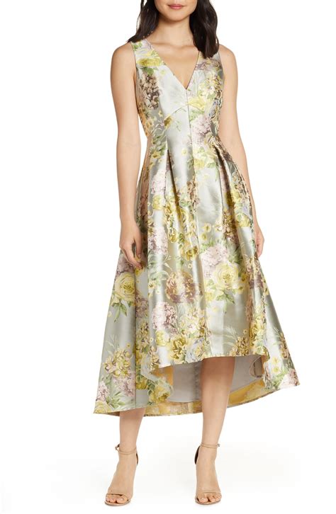 eliza j floral jacquard high low cocktail gown cocktail gowns beach formal attire women