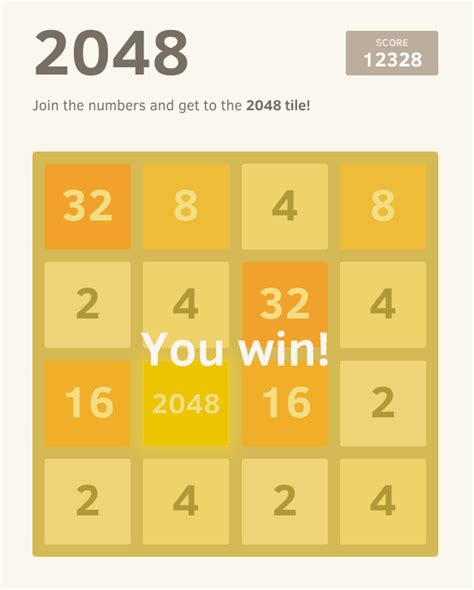 2048 Game Original Join The Numbers And Get To The 2048 Tile