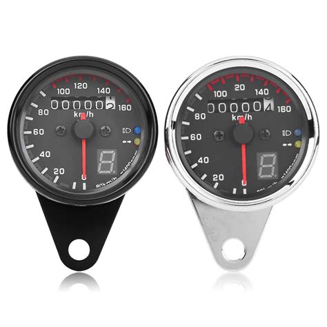 Dual Odometer Speedometer Gauge Universal Motorcycle Test