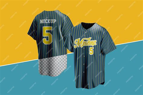 Premium Psd Baseball Jersey Mockup