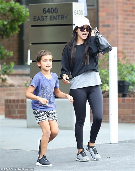 kourtney kardashian shows off sporty style as she runs errands with son mason in la daily mail