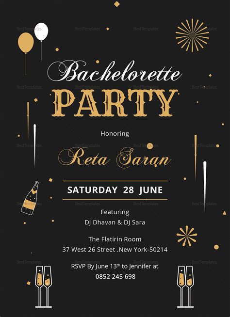 Invitation To A Party Template