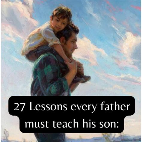 Visual Guide On Twitter 27 Lessons Every Father Must Teach His Son