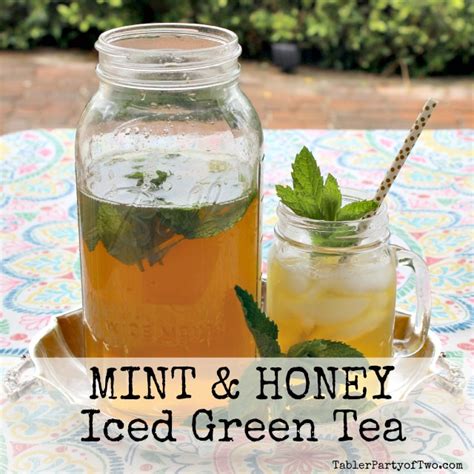 Mint And Honey Iced Green Tea