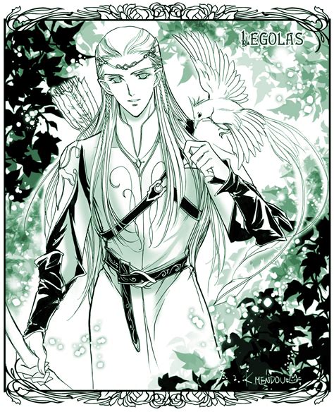 Legolas Tolkien S Legendarium And 1 More Drawn By Kazuki Mendou
