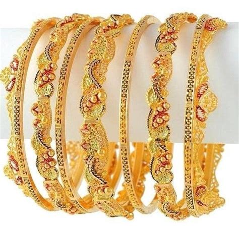 New Gold Bangle Fashion Designs Collection 2104 For Women 3 Gold
