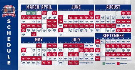 Events for the 2019 baseball calendar year. It's almost baseball season, y'all! Mark your calendars ...