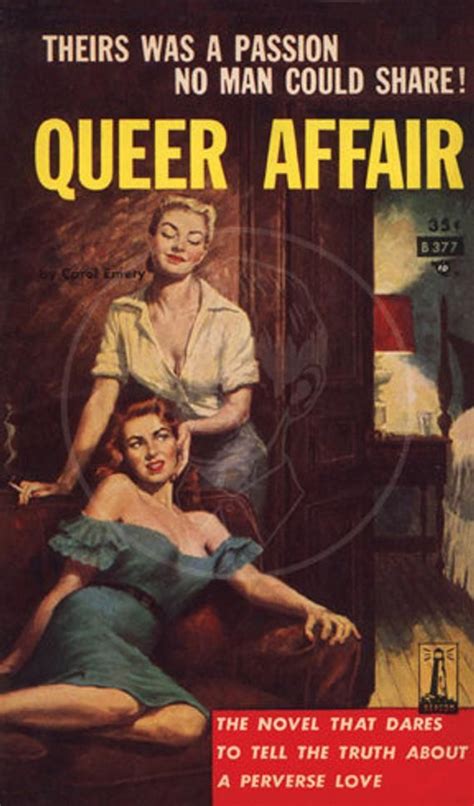 Queer Affair 10x17 Giclée Canvas Print Of A Vintage Pulp Paperback Cover