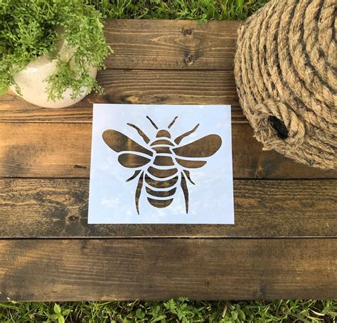 Reusable Bee Stencil Bee Stencil Springtime Stencil Etsy