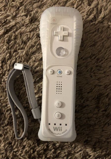 Authentic Oem Nintendo Wii Remote With Motion Plus And Sleeve Ebay