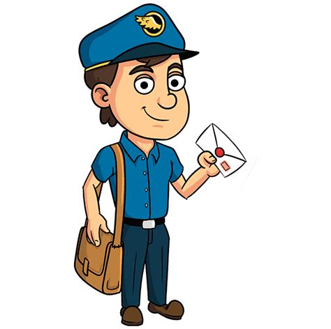 How To Draw A Mail Carrier Fashionphotographyclipart