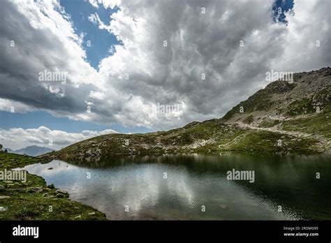 Swiss Mountain Lakes Stock Photo Alamy