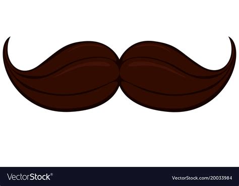 Cartoon Icon Poster Man Father Dad Day Moustache Vector Image