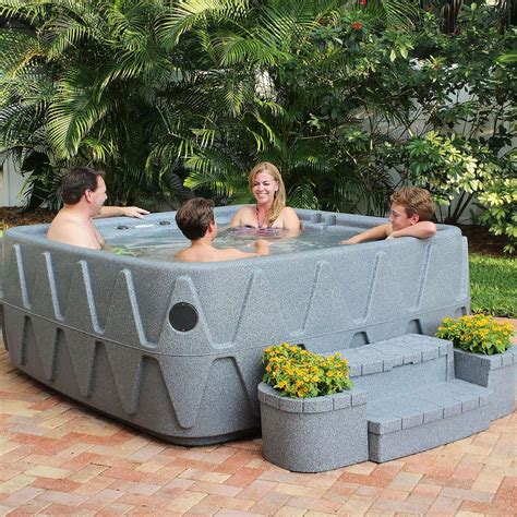 Aquarest Spas Elite 500 5 Person Lounger Plug And Play Hot Tub With 29