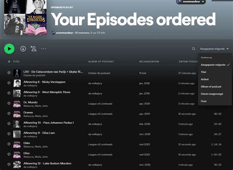 Podcasts Sort Options For Your Episodes The Spotify Community