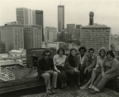 Georgia State University Students On Roof 1970s Gsu