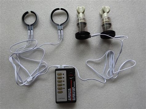 BDSM Game Stimulators Electric Shock Man S Penis Rings Vacuum Pump Suck